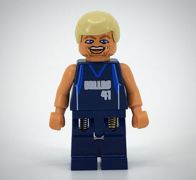 LEGO Minifigure-NBA Dirk Nowitzki, Dallas Mavericks #41-Sports / Basketball-NBA008-Creative Brick Builders